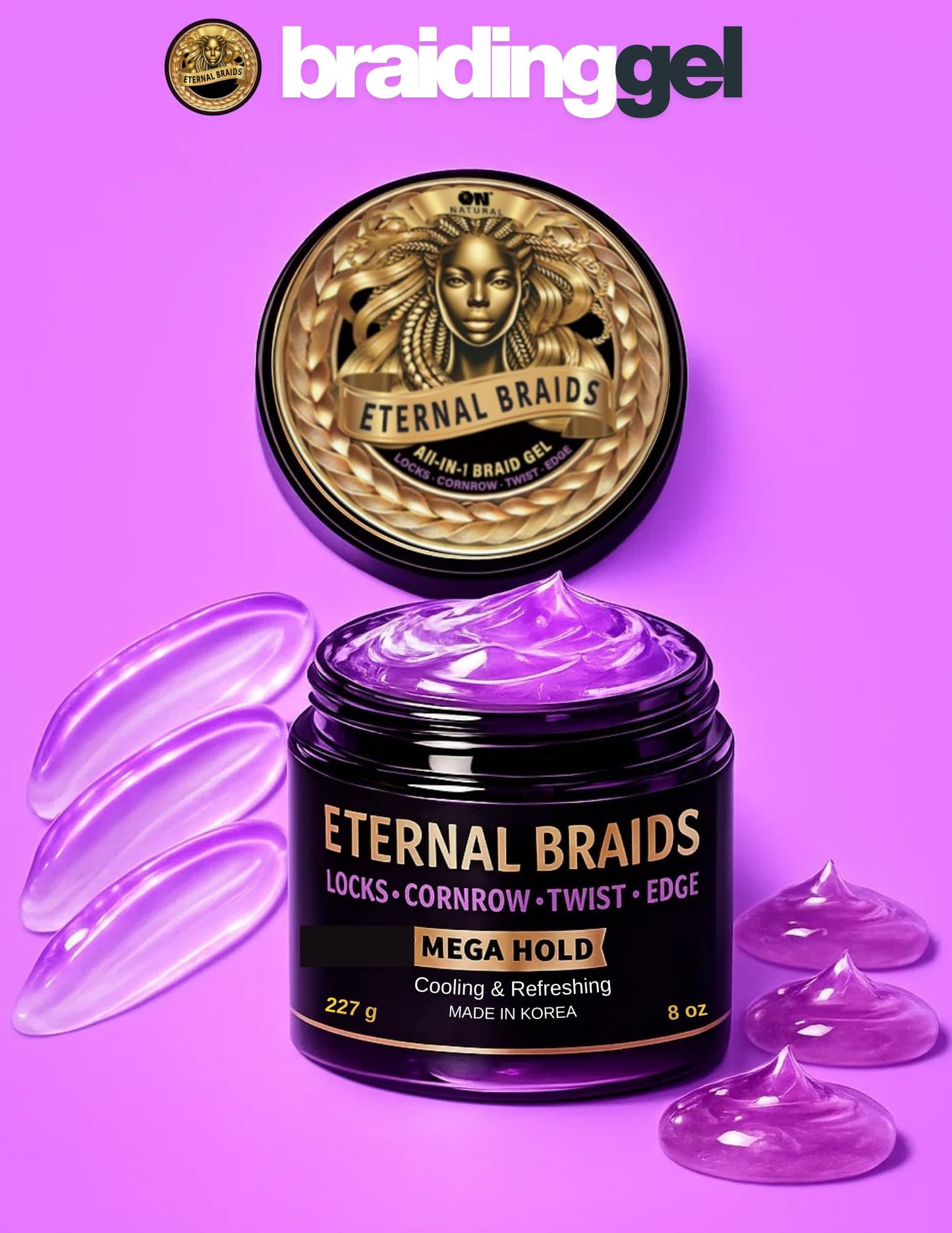 On Natural Eternal Braids All-in-1 Braid Gel Beauty & Personal Care On Natural