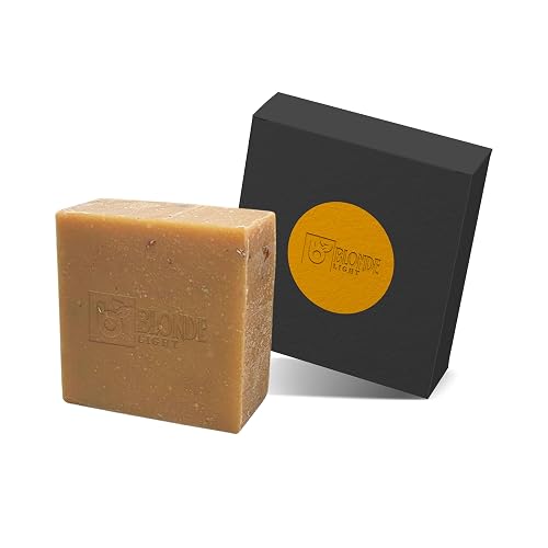 BLONDELIGHT Turmeric Skin Care Soap Bar | Gently Cleanses & Helps Improve Uneven Skin Tone | Supports a Smooth & Radiant Look | Suitable for Face Beauty & Personal Care BLONDELIGHT