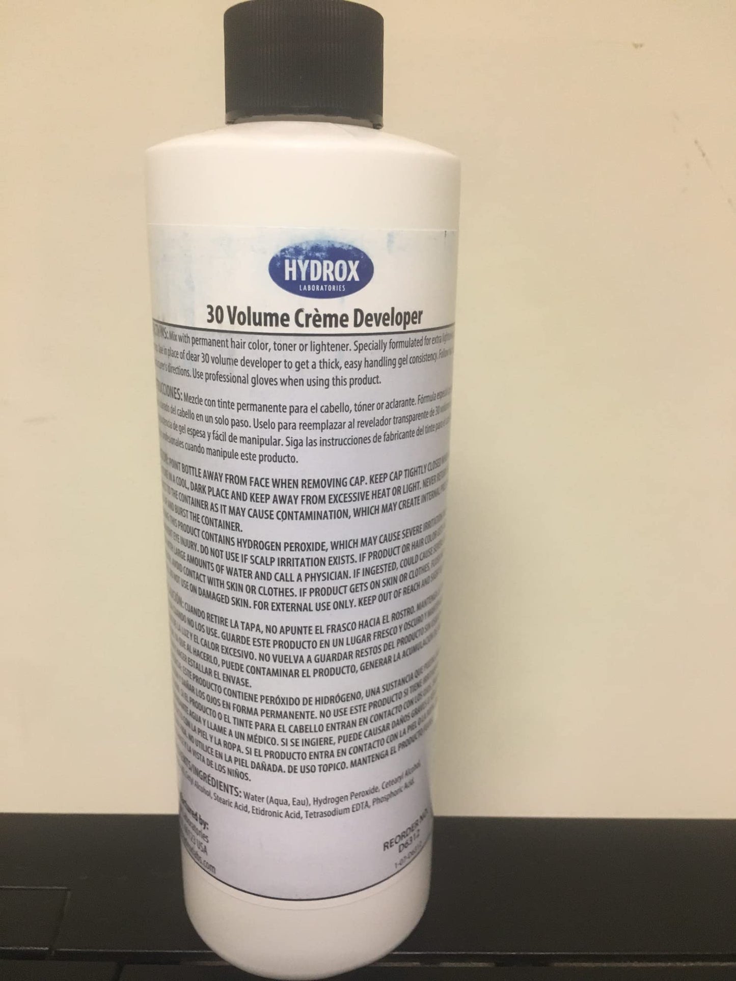 Hydrox 30 Volume Developer Extra Lift 16oz PK-1 Beauty & Personal Care Hydrox Laboratories