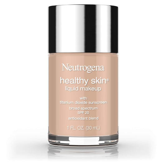 Neutrogena Healthy Skin Liquid Makeup Foundation, Broad Spectrum SPF 20 Sunscreen, Lightweight & Flawless Coverage Foundation with Antioxidant Vitamin Beauty & Personal Care Neutrogena