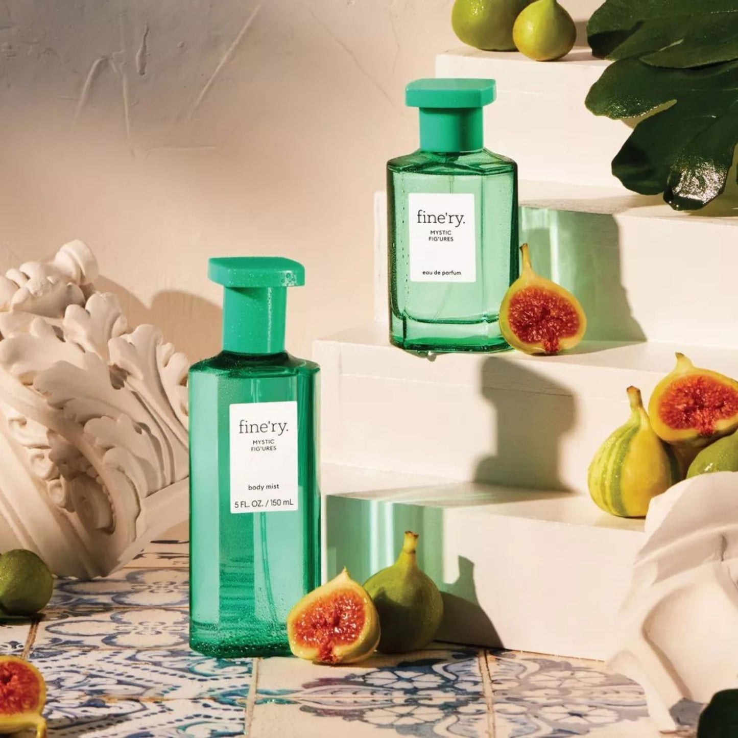 Fine'ry Green Fresh Fig Perfume for Women - Mystic Fig'ures - Long-Lasting with Mediterranean Fig, Ocean Air, Salted Sage, Iris - Woody, Full Size Beauty & Personal Care Fine'ry