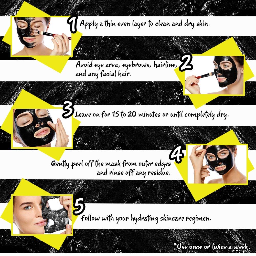 Body Drench The Black Peel-Off Mask, 3 oz Beauty & Personal Care Body Drench