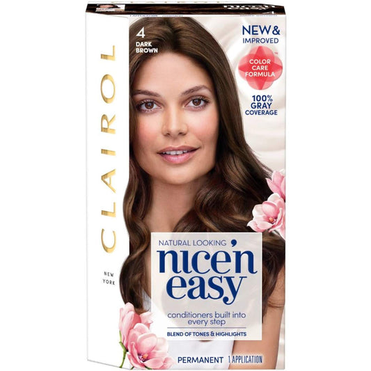Clairol Nice&Easy 4 Dark Brown Hair Color Beauty & Personal Care Clairol