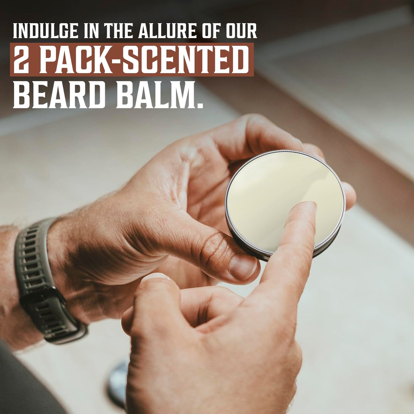 Viking Revolution Sandalwood Beard Balm - Beard Butter with Argan Oil, Beard Softener for Men with Jojoba Oil - Beard Moisturizer for Men with Beeswax Beauty & Personal Care Viking Revolution