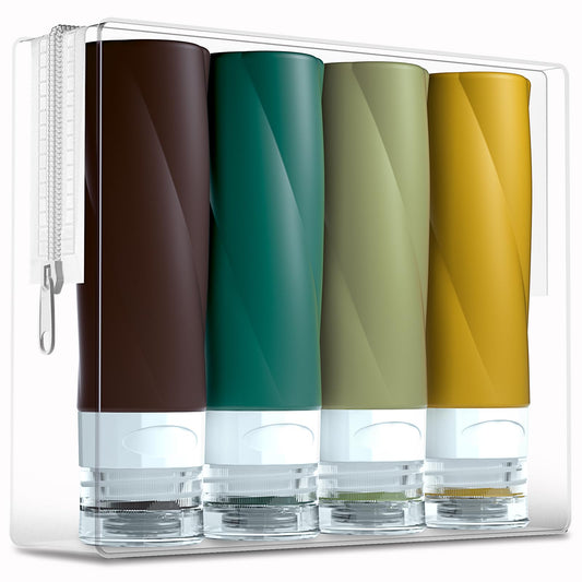 Gemice Travel Bottles for Toiletries, 3oz Tsa Approved Travel Size Containers BPA Free Leak Proof Travel Tubes Refillable Liquid Travel Accessories Beauty & Personal Care Gemice