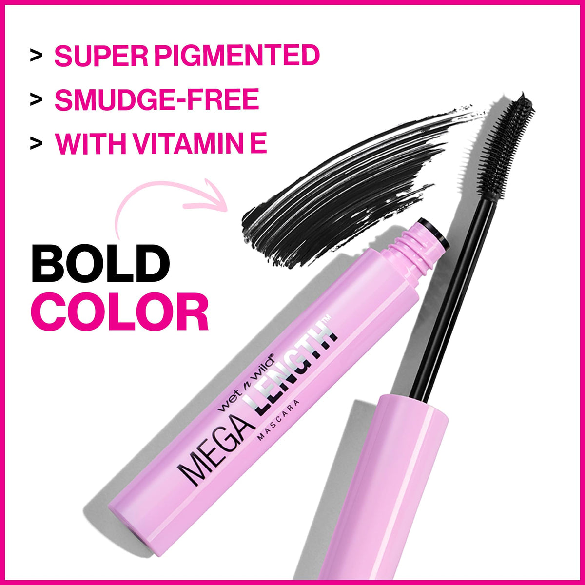wet n wild Mascara - Lengthening, Vitamin E Enriched, Precision Comb Brush, Cruelty-Free, Gluten-Free, Sulfate-Free & Vegan - Very Black Beauty & Personal Care wet n wild