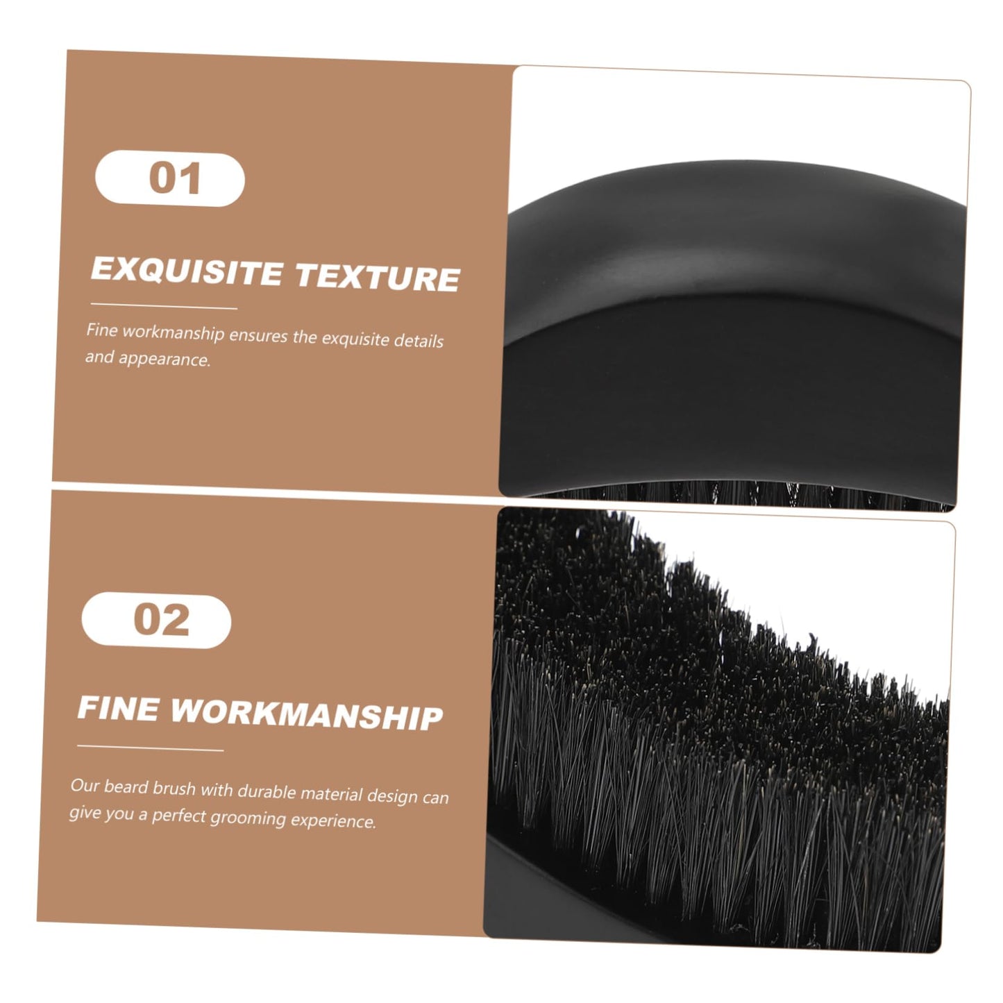 PartyKindom Men's Grooming Kit Beard Shaping Tool Soft Bristle Brush Barber Accessory Beauty and Personal Care PartyKindom