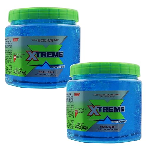 Xtreme Pro-Expert Blue Styling Hair Gel, 35.27 Oz, Pack of 2 Beauty & Personal Care Xtreme