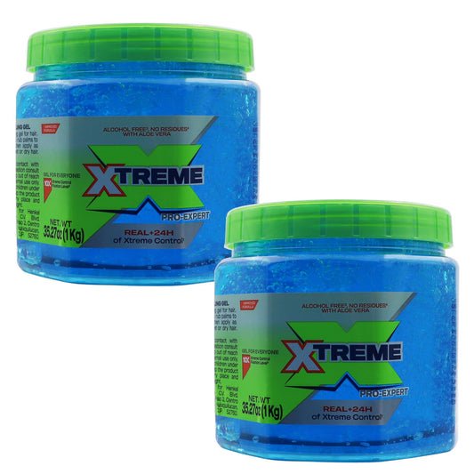 Xtreme Pro-Expert Blue Styling Hair Gel, 35.27 Oz, Pack of 2 Beauty & Personal Care Xtreme