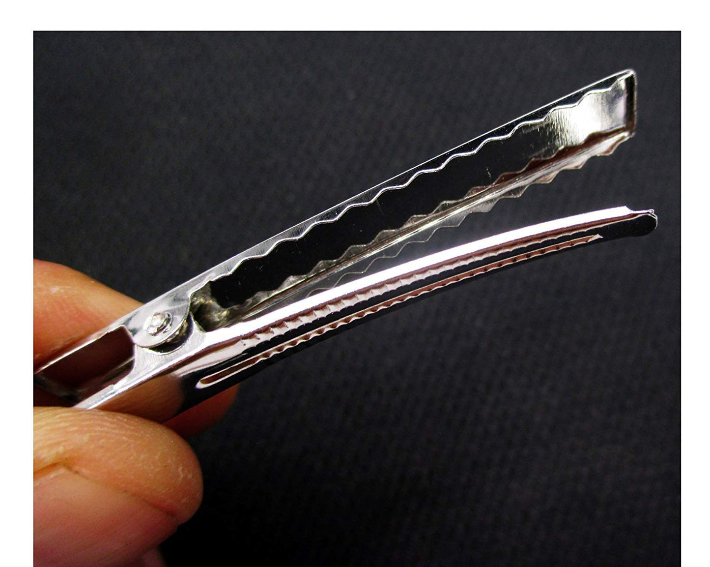 50pcs Metal Silver Flat Single Prong Alligator Hair Clips Nickel Free 56mm Beauty & Personal Care ALL in ONE