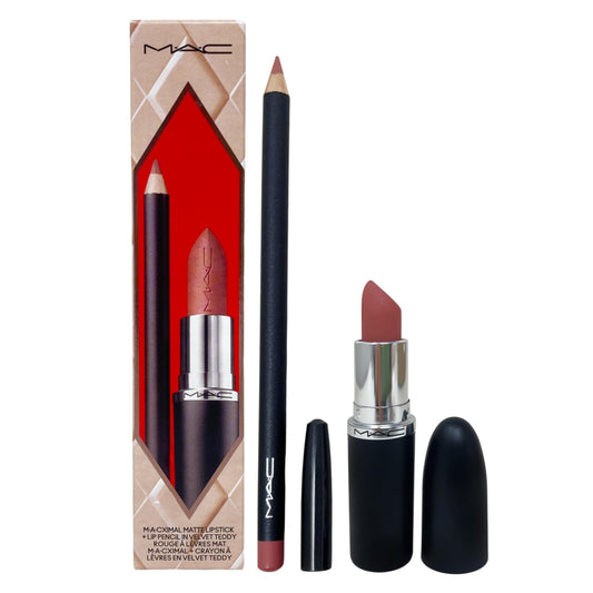 M·A·C Cosmetics Holiday Exclusive Topsy-Teddy Lip Kit - M·A·Cximal Matte Lipstick + Lip Pencil Beauty & Personal Care MAC