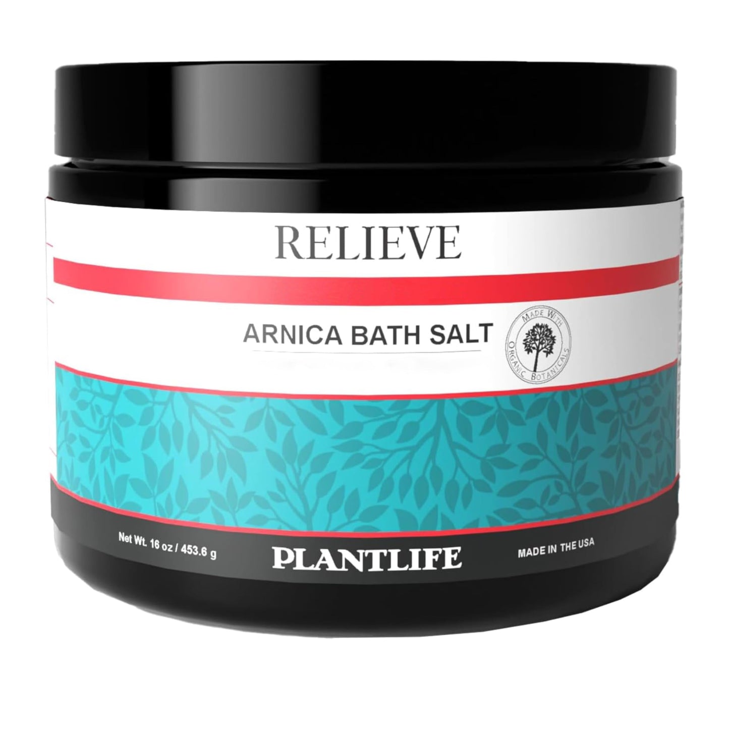 Plantlife Arnica Relieve Mineral Bath Salts - Made with Arnica and 100% Pure Essential Oils - Relieve Products are a Homeopathic Solution for Everyday Beauty and Personal Care Plantlife
