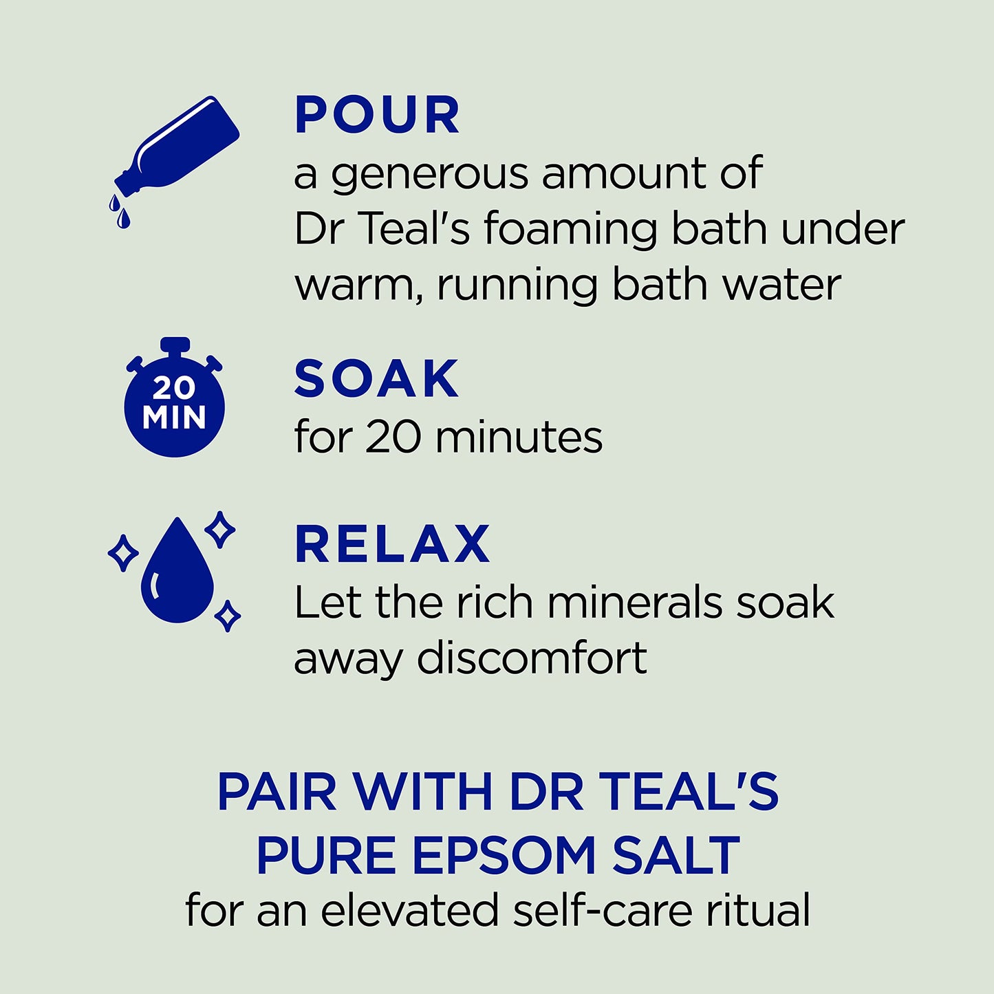 Dr Teal's Foaming Bath with Pure Epsom Salt, Relax & Relief with Eucalyptus & Spearmint, 34 fl oz (Pack of 4) Beauty and Personal Care Dr Teal's