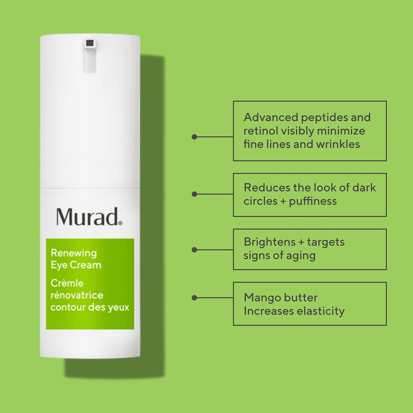 Murad Renewing Eye Cream - Nourishing Retinol & Peptide Formula with Mango Butter & Eye Brightening Complex for Firming, Dark Circle Reduction Beauty & Personal Care Murad