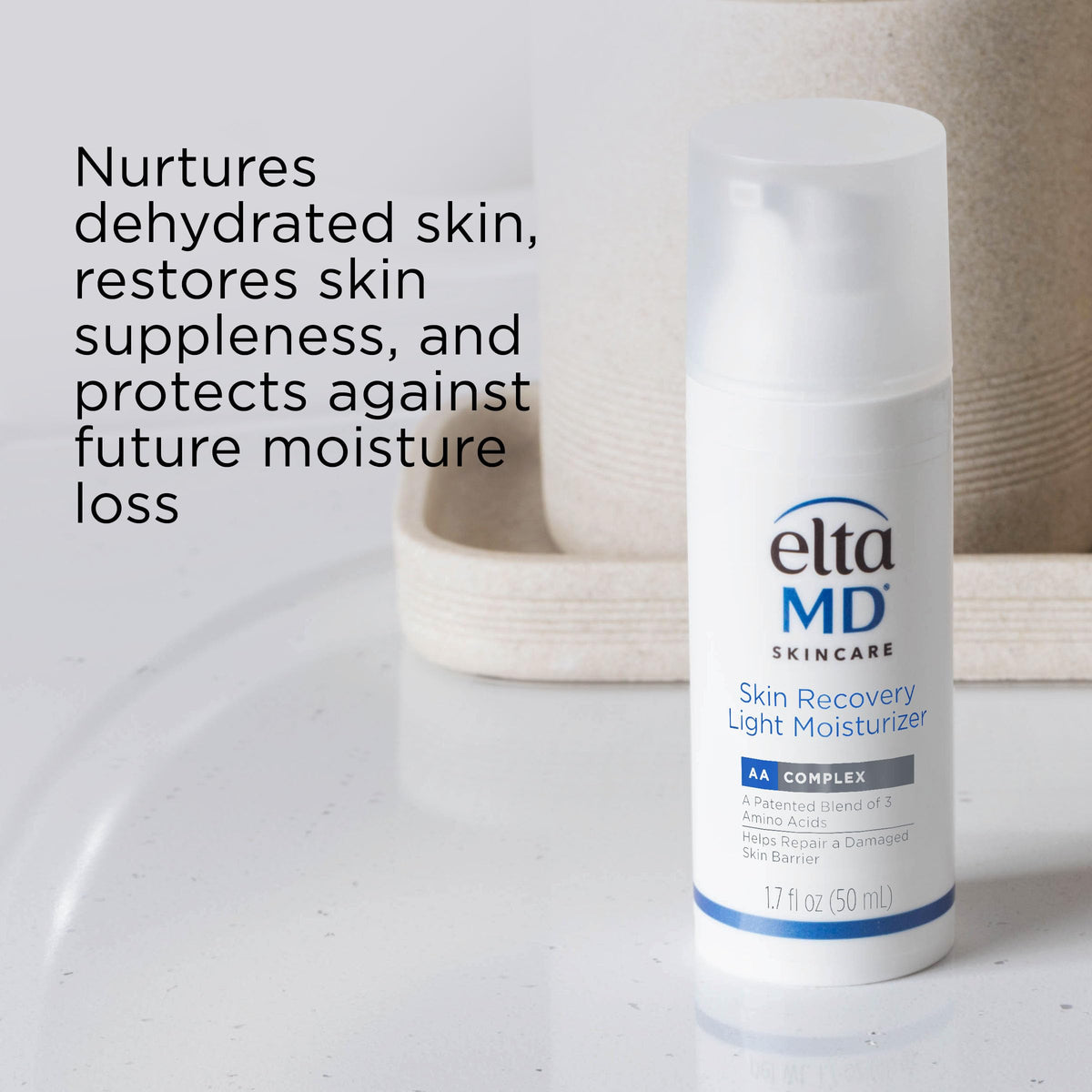 EltaMD Skin Recovery Light Face Moisturizer for Dry Skin, Oil Free Moisturizer for Face and Acne Prone Skin Care, 1.7 oz Pump Beauty & Personal Care EltaMD