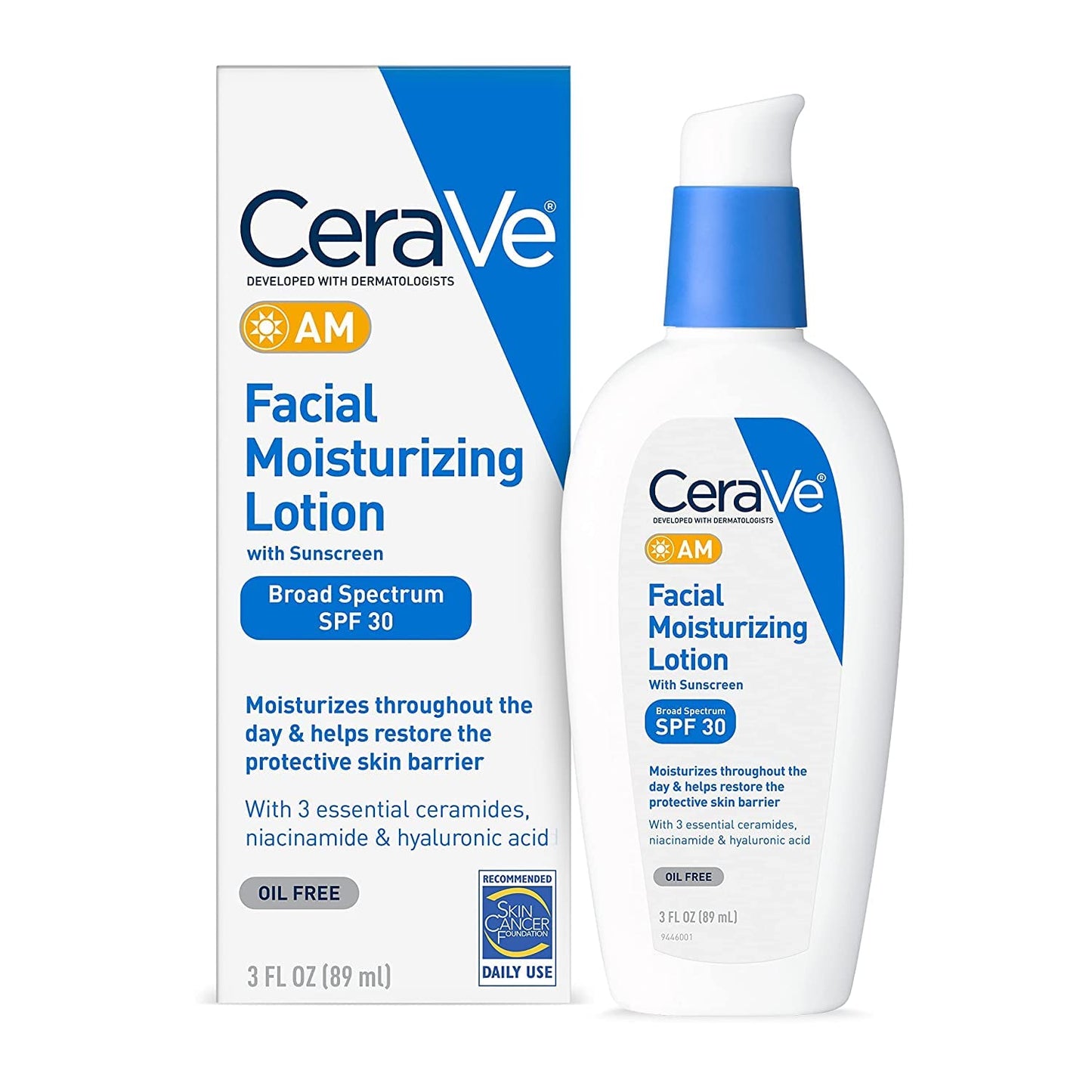Cerave Facial Moisturizing Lotion Am Spf#30 3 Ounce (89ml) (2 Pack) Beauty & Personal Care CeraVe