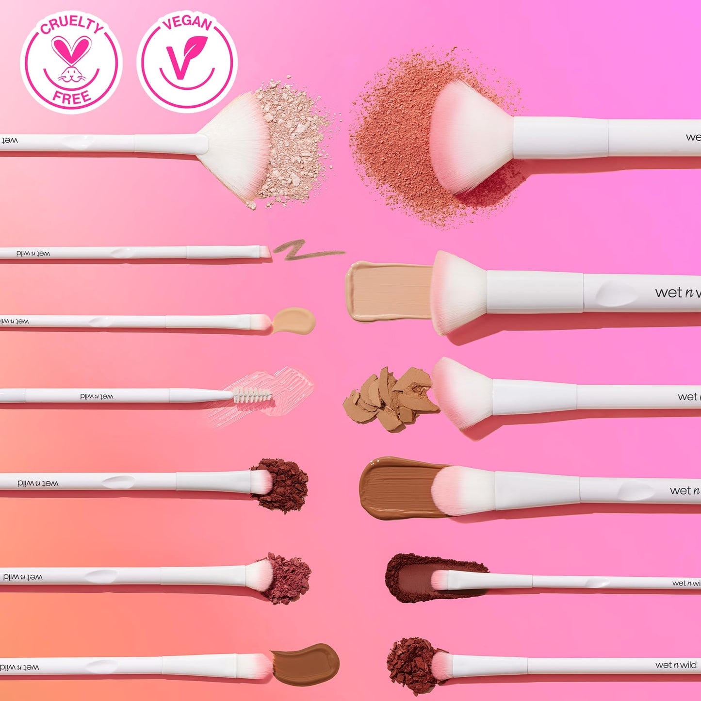 wet n wild Kabuki Brush, Flat Top for All Formulas, Densely-Packed Synthetic Bristles, Ergonomic Handle for Comfortable Control Beauty & Personal Care wet n wild