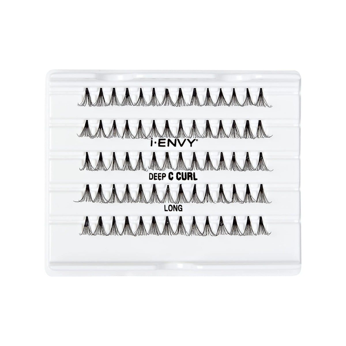 iENVY False Eyelashes Deep C Curl Individual Lashes Natural Finish Eyelash (Long) Beauty & Personal Care i•ENVY