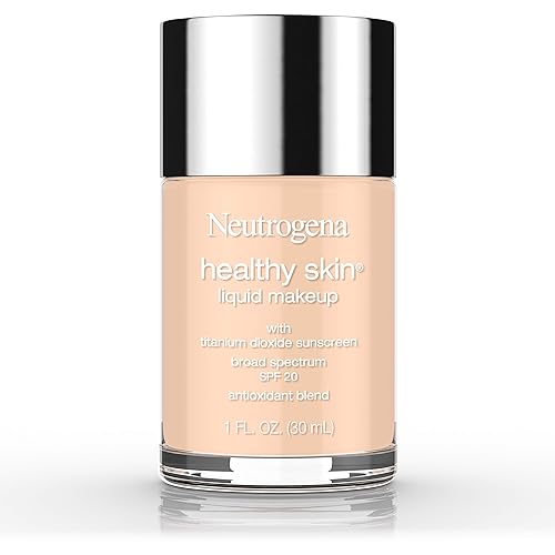 Neutrogena Healthy Skin Liquid Makeup Foundation, Broad Spectrum SPF 20 Sunscreen, Lightweight & Flawless Coverage Foundation with Antioxidant Vitamin Beauty & Personal Care Neutrogena