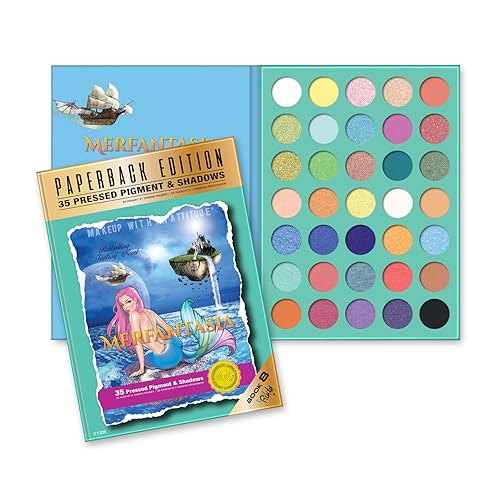 Rude Cosmetics Merfantasia Eyeshadow Palette - Paperback Edition Eye Shadow Women 0.74 oz Beauty & Personal Care RUDE