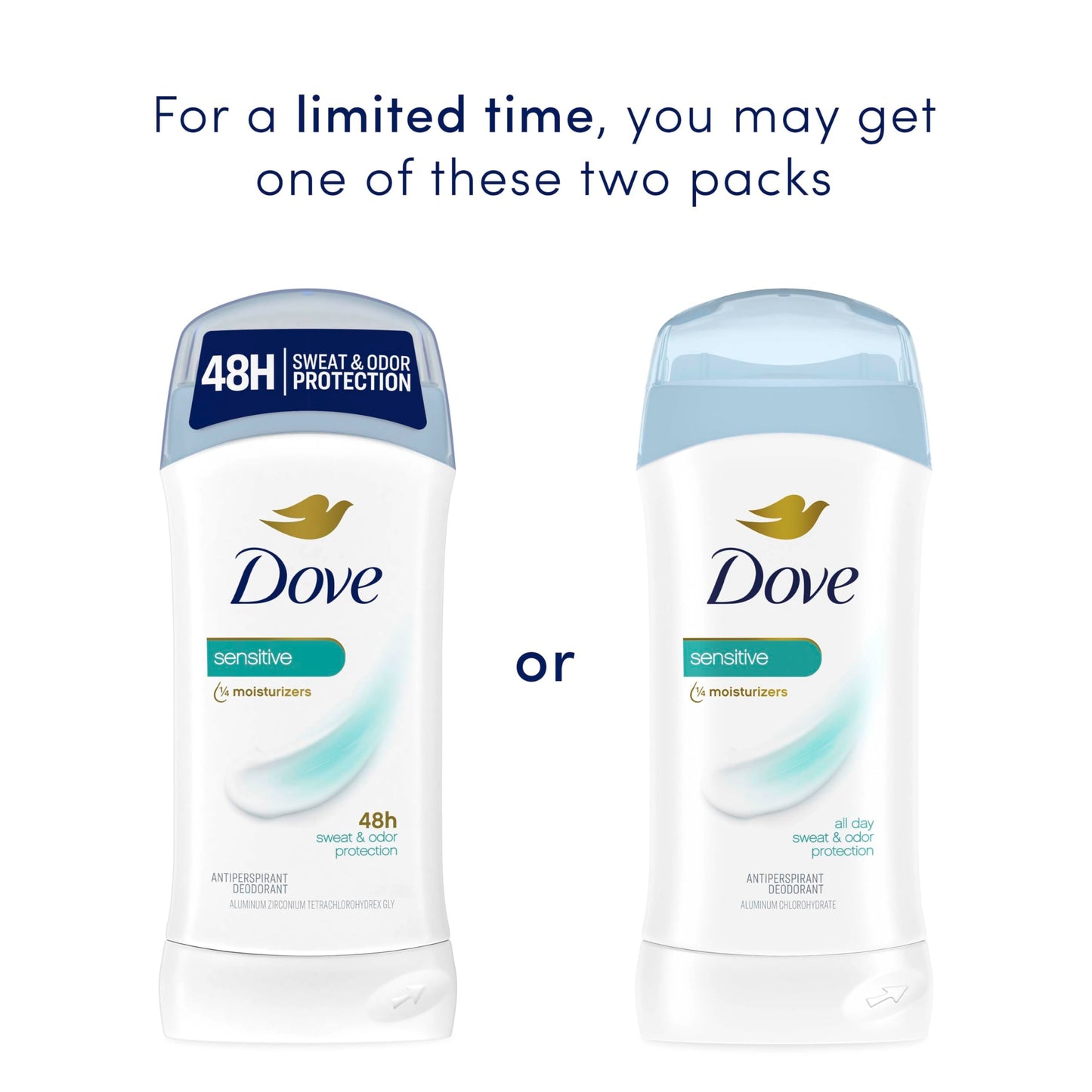 Dove Invisible Solid Antiperspirant Deodorant Stick Sensitive for Women, For 48H Underarm Sweat & Odor Protection 2.6 oz Beauty and Personal Care Dove