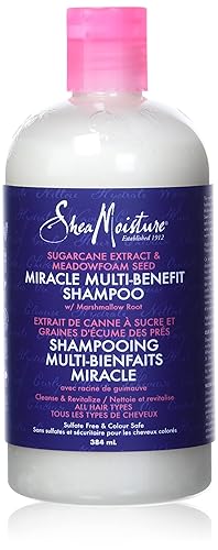 SheaMoisture Silicone Free Shampoo for Dry Hair Sugarcane Extract and Meadowfoam Paraben Free Shampoo 13 oz Beauty & Personal Care SheaMoisture