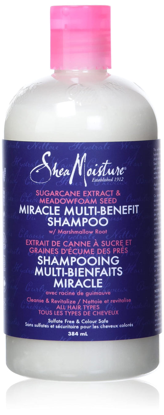 SheaMoisture Silicone Free Shampoo for Dry Hair Sugarcane Extract and Meadowfoam Paraben Free Shampoo 13 oz Beauty & Personal Care SheaMoisture