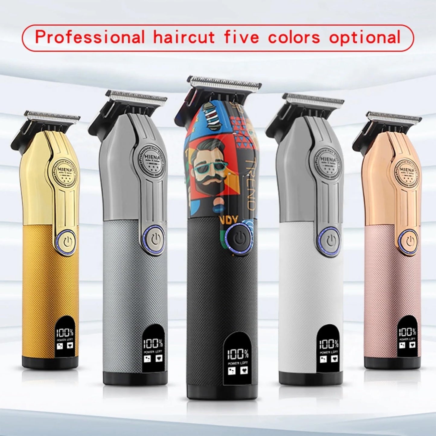 QDKVTNDJZ Hair Clippers for Men, Professional Barber Machines Electric Trimmer Precision Steel Blade Cutting Machine(Black Gold 601) Beauty and Personal Care QDKVTNDJZ