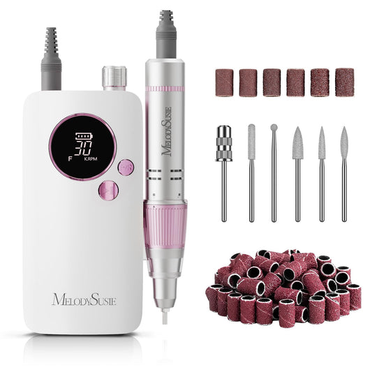 MelodySusie Entry-Level Clip-On Rechargeable Nail Drill, SC320F 30000RPM E-File with Pastel & Colorful Design for Manicure Shaping & Gel Removal Beauty and Personal Care MelodySusie Default Title