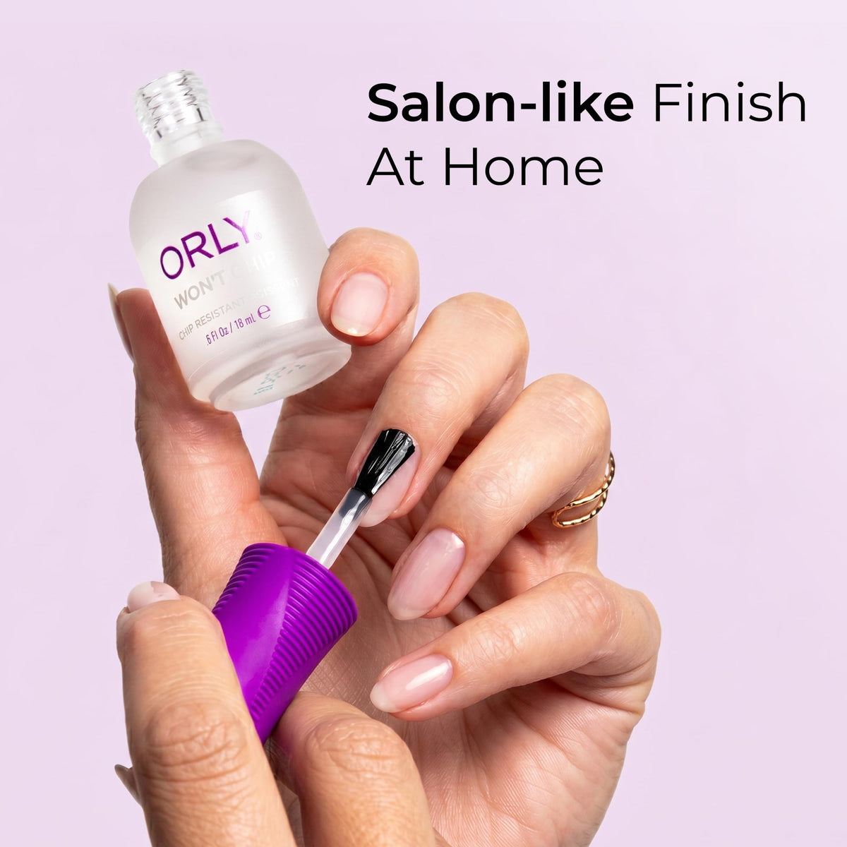 ORLY Won’t Chip Protective Topcoat | Polymer Formula for Long-Lasting, Chip-Resistant Manicures | Seals & Protects Nail Colour | High Shine Finish |