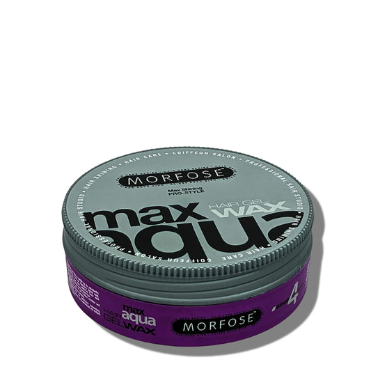 Morfose Max Aqua Hair Gel Wax with Shiny and Strong Flexible 4 Hold, Manage Flyaways, Braids, and Curls, Professional Hair Styling for Women and Men Beauty & Personal Care Morfose