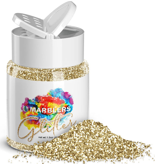 MARBLERS Twinkle Glitter [Light Gold] 1.5oz (42g) | Fine | Non-Toxic, Vegan, Cruelty-Free | Face, Body, Eyeshadow, Hair, Festival, Party Makeup | Nail Beauty & Personal Care MARBLERS