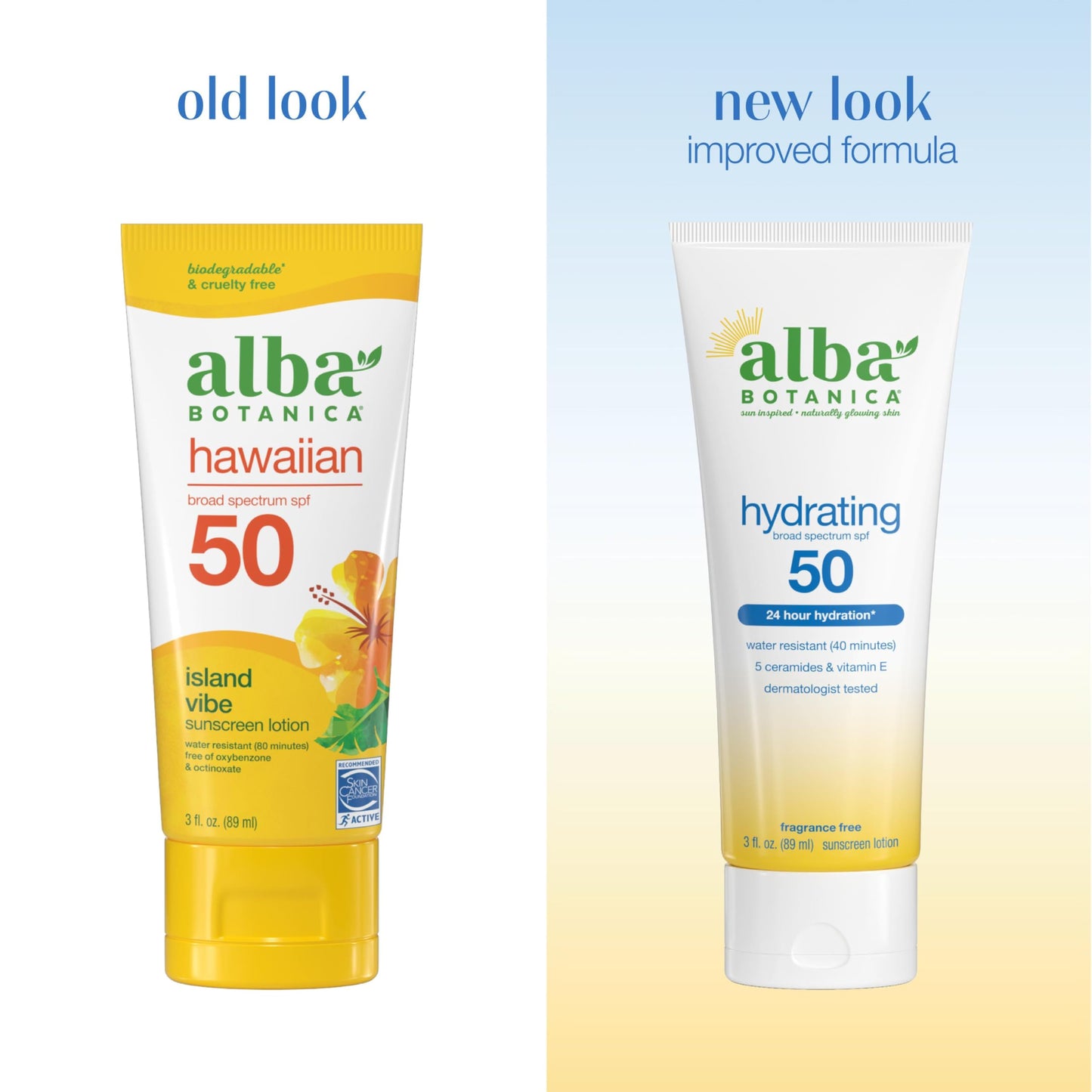 Alba Botanica Hydrating Sunscreen Lotion, SPF 50 Broad Spectrum Protection, 24 Hour Hydration, Water Resistant (40 minutes), Fragrance Free Beauty & Personal Care Alba Botanica