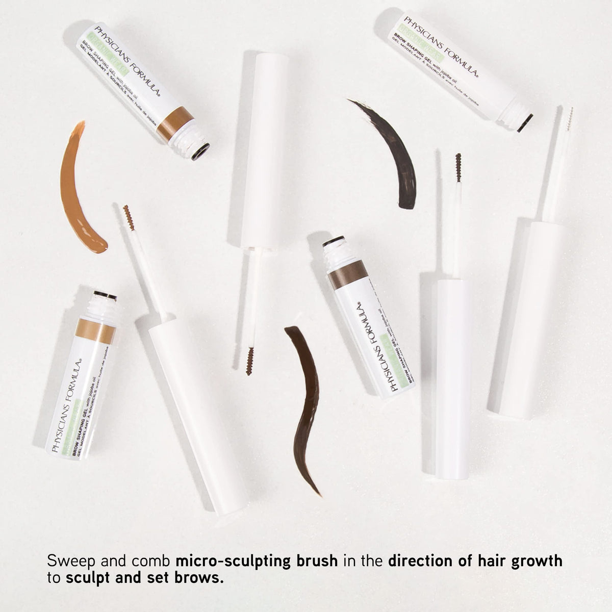 Physicians Formula Organic Wear All Natural Eyebrow Brow Gel Soft Black | Dermatologist Tested, Clinicially Tested Beauty & Personal Care Physicians Formula