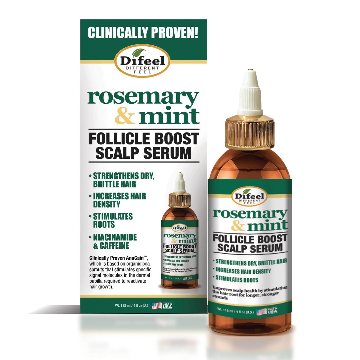 Difeel Rosemary & Mint Follicle Boost Scalp Serum 4 oz. Beauty & Personal Care Difeel