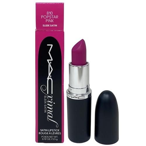 MAC M·A·C Cosmetics M·A·Cximal Sleek Satin Lipstick - 810 Popstar Pink (0.12 oz / 3.5 g) Beauty & Personal Care MAC