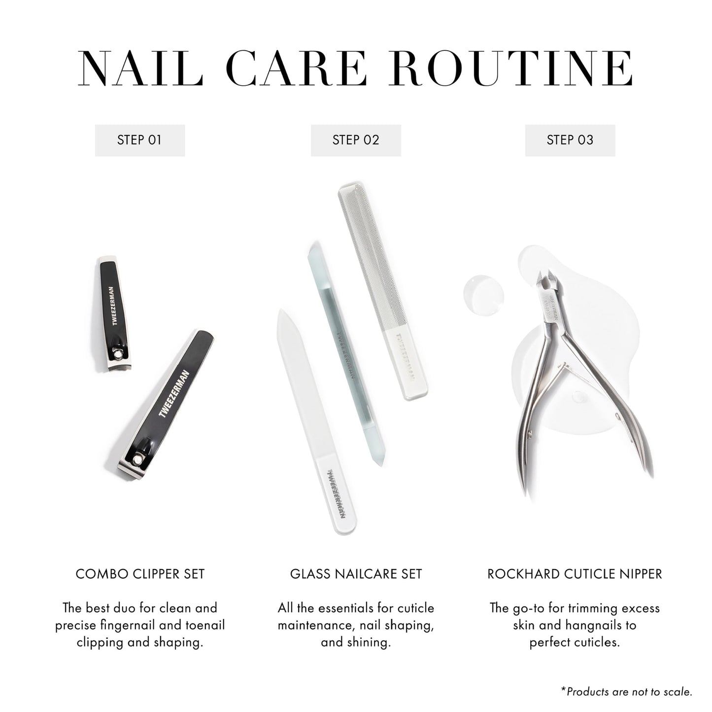 Tweezerman Glass Nailcare Set Beauty & Personal Care Tweezerman