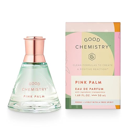 Good Chemistry Pink Palm Eau de Parfum 1.7 fl oz - Long-Lasting Perfume with Dragon Fruit, Magnolia, & Sugared Vanilla - Fresh, Clean & Vegan Beauty & Personal Care Good Chemistry