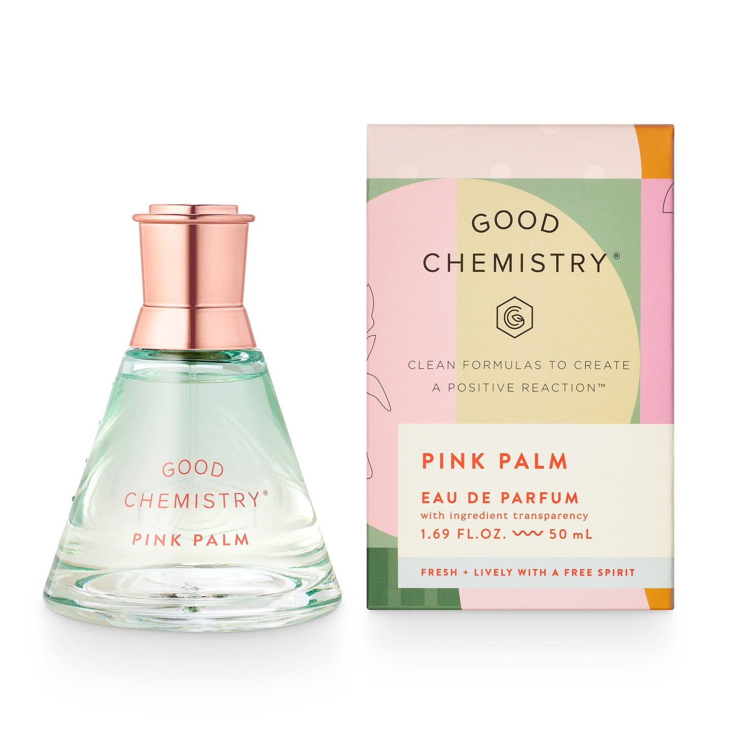 Good Chemistry Pink Palm Eau de Parfum 1.7 fl oz - Long-Lasting Perfume with Dragon Fruit, Magnolia, & Sugared Vanilla - Fresh, Clean & Vegan Beauty & Personal Care Good Chemistry