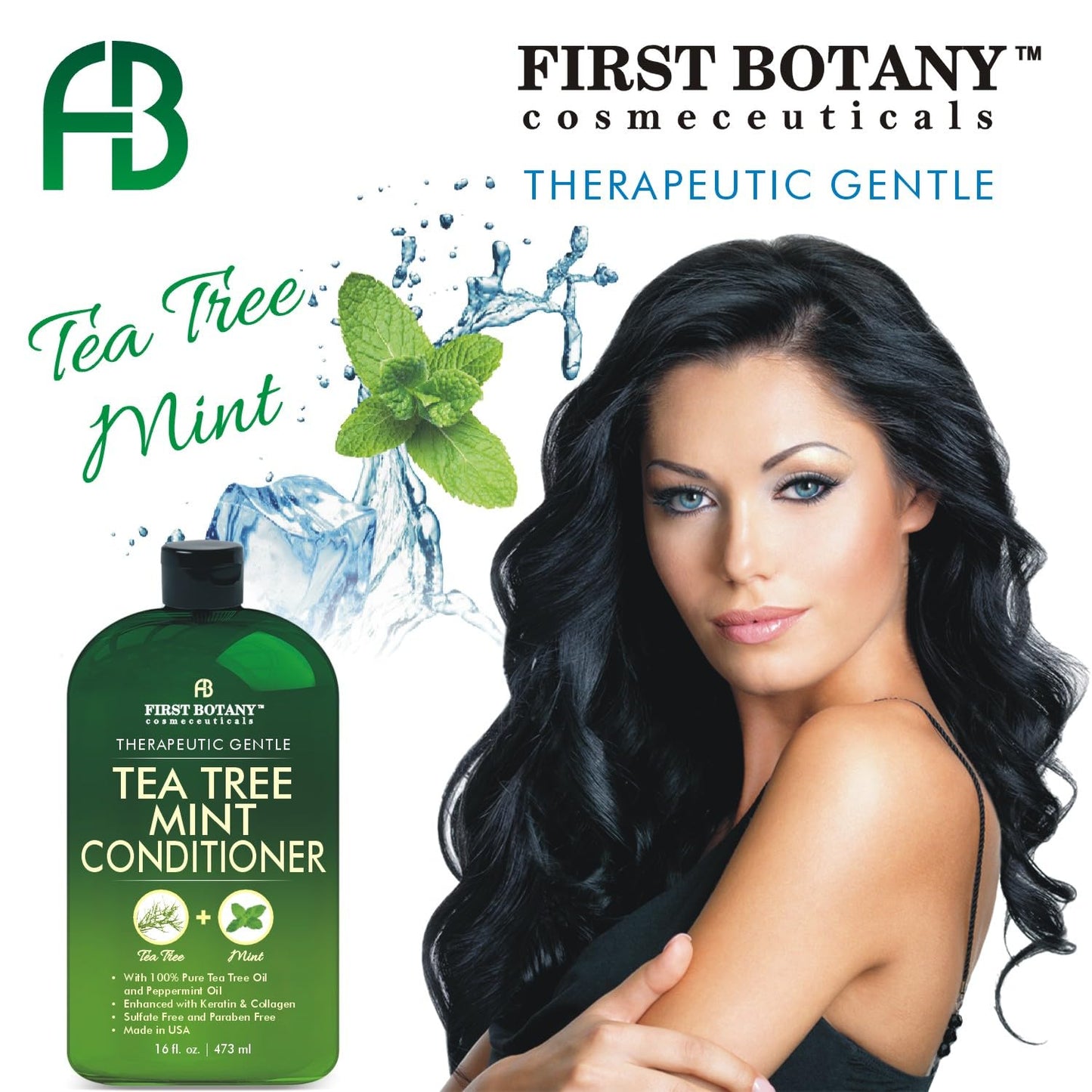 First Botany, Tea Tree Oil Conditioner 16 fl oz - Anti Dandruff Natural Oil conditioner For Dry Itchy & Flaky Scalp - Sulfate Free Paraben Free Beauty & Personal Care First Botany