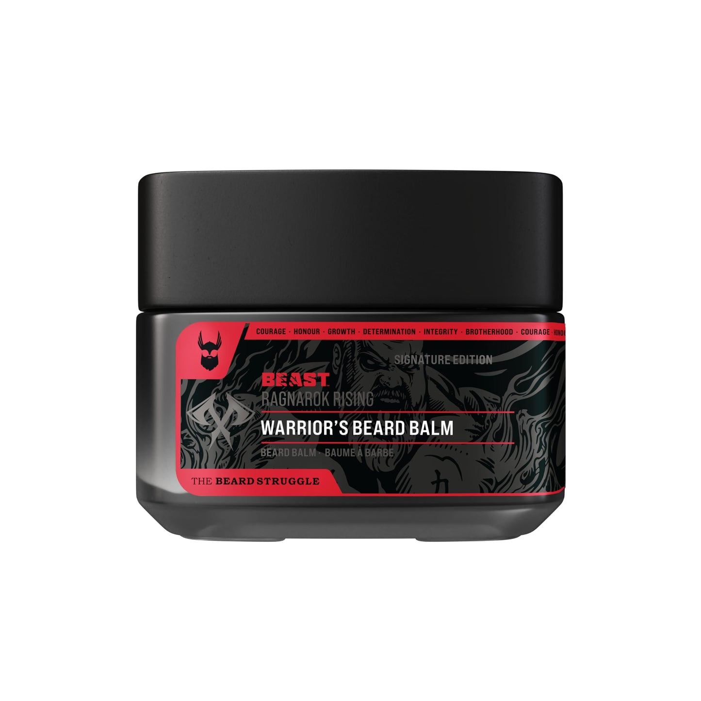 The Beard Struggle Eddie Hall Beast Line Beard Balm - Ragnarok Rising Warrior’s Edition - Tame, Style & Condition Beard - Medium Hold, Non-Greasy Beauty and Personal Care The Beard Struggle