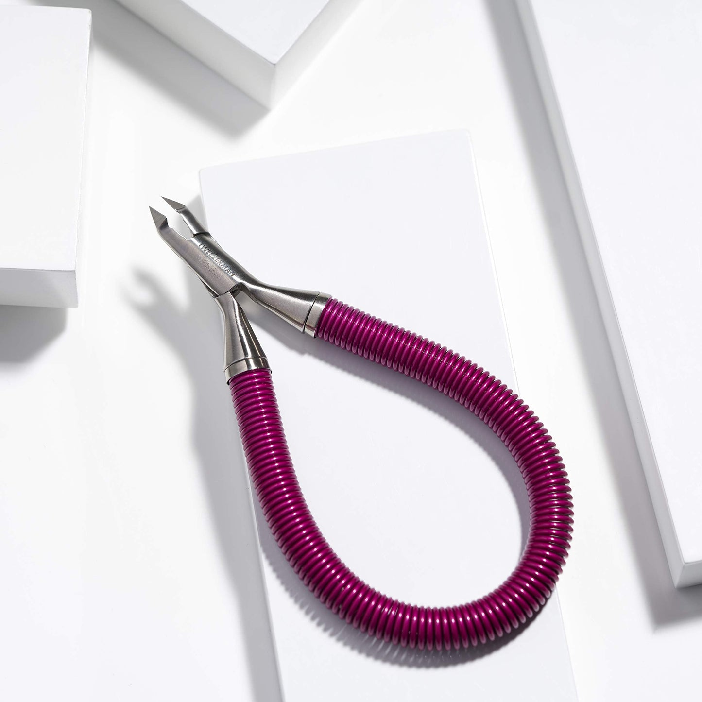 Tweezerman Stainless Steel Grip & Snip Spiral Spring Cuticle Nipper (Assorted Colors) Beauty & Personal Care Tweezerman