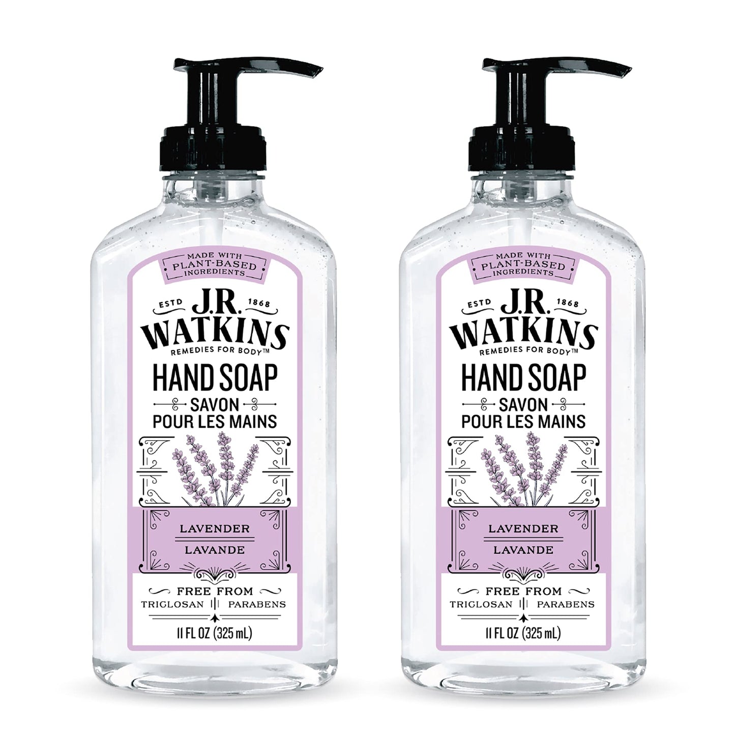 J. R. Watkins Liquid Hand Soap - Lavender - 11 Fl Oz (Pack of 2) Beauty & Personal Care J.R. Watkins