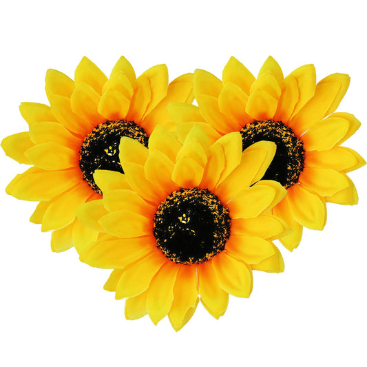 3PCS Women Girls Simulation Yellow Floral Fall Sunflower Hair Clips Alligator Clips Hairpin Hair Clamp Barrettes Headwear Hair Hair Styling Beauty & Personal Care SYBL