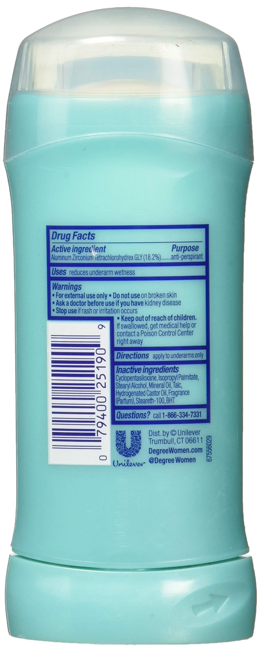 Degree Women's Invisible Solid Anti-Perspirant & Deodorant-Shower Clean-2.6 Oz Beauty and Personal Care Degree