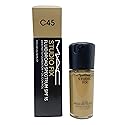 MAC Studio Fix Fluid SPF15 24hr Matte Foundation + Oil control - C45 (Medium beige with a olive undertone for medium skin) 1 Fl Oz/30 mL Beauty & Personal Care MAC