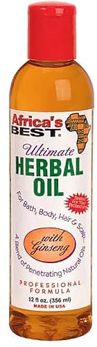 Africa's Best Ultimate Herbal Oil with Ginseng 12 oz (Pack of 8) Beauty & Personal Care Africa's Best