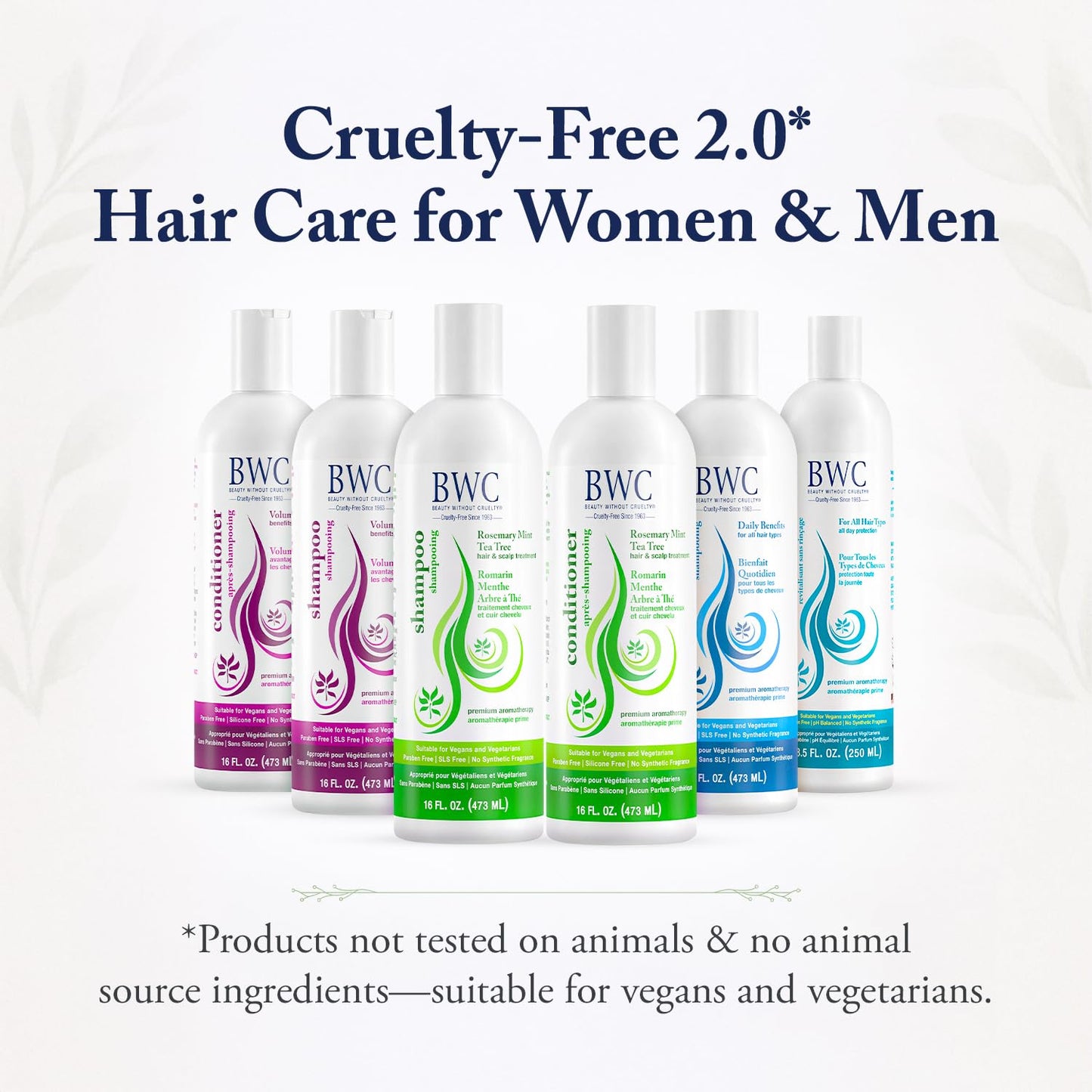 Beauty Without Cruelty Shampoo, Clarifying Rosemary Mint Tea Tree - Aromatherapy Hair & Scalp Treatment, SLS-Free, Vegan-Friendly & Cruelty-Free, 16 Beauty & Personal Care Beauty Without Cruelty