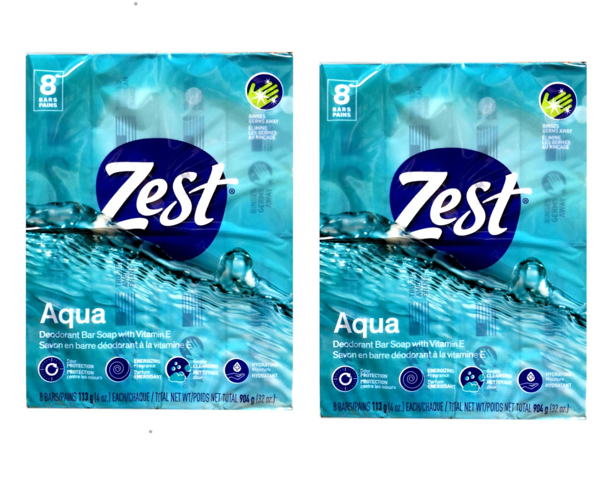 Zest Aqua Bar Soap 4 Ounce Bars, 16-Count Beauty & Personal Care Zest