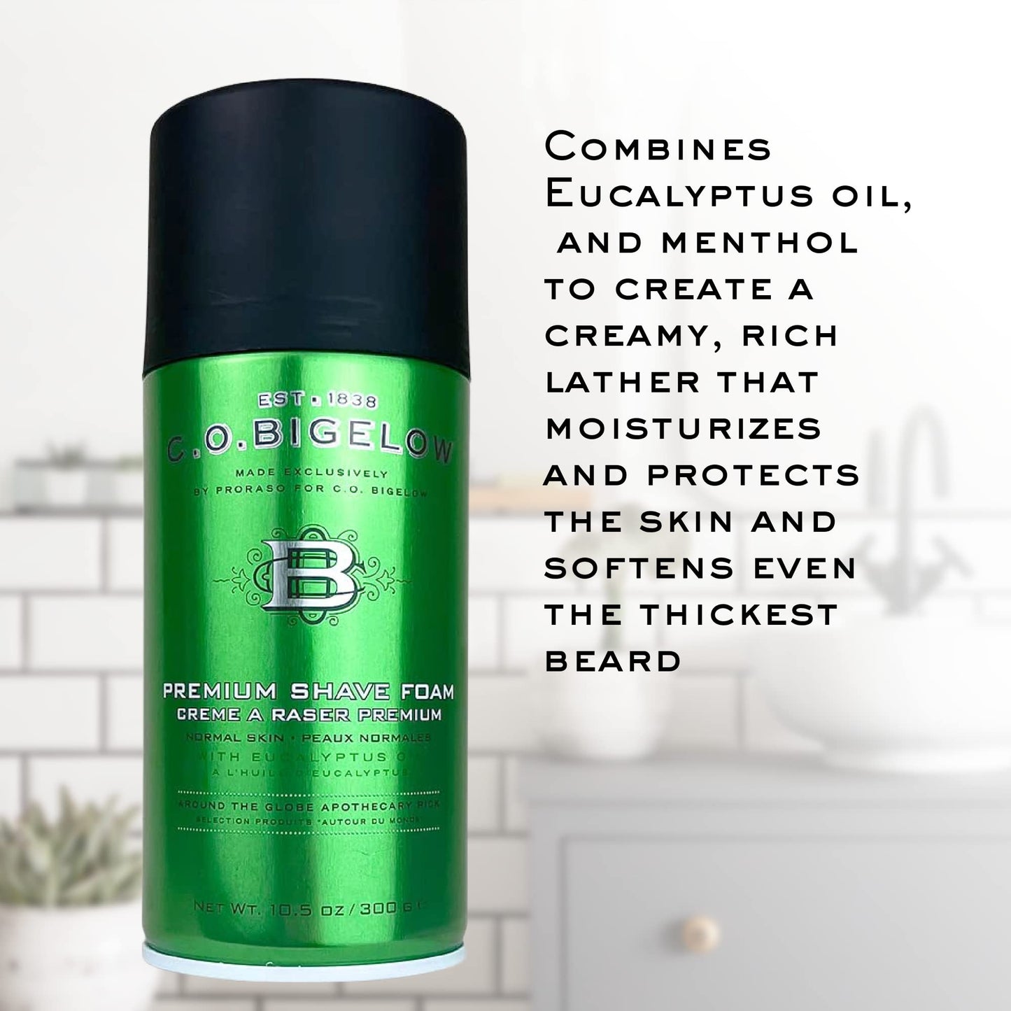 C.O. Bigelow Shaving Foam, 5.2 oz Mens Shaving Cream, Shave Foam for Men with Eucalyptus Oil for All Skin Types Beauty & Personal Care C. O. Bigelow